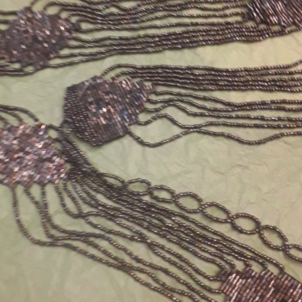 Handmade beaded belt